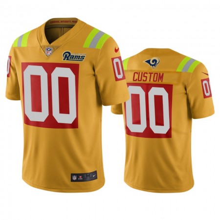 Tröjor Los Angeles Rams Custom Gold City Edition - Män Tröjor Los Angeles Rams Custom Gold City Edition - Män